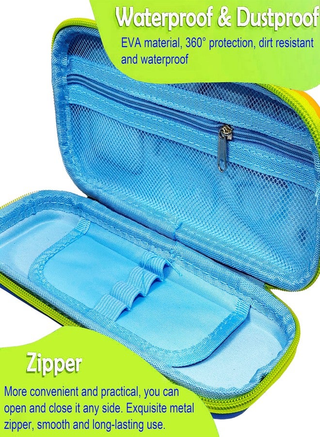 في جراسب حقيبة أقلام رصاص للأطفال من VGRASSP مع آلة حاسبة صغيرة - حقيبة بسحاب بتصميم ديناصور مع جيوب تخزين متعددة - منظم أدوات مدرسية - متعدد الألوان - Image 5